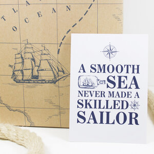 Postkarte "A smooth sea" - Bow & Hummingbird
