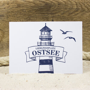 Postkarte Ostsee - Bow & Hummingbird