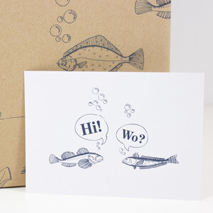 Postkarte "Treffen sich 2 Fische" - Bow & Hummingbird