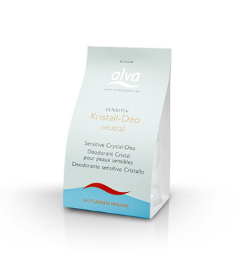 Alva Pure Nature Kristall Deo Roll-on – Ohne Alkohol, Vegan, 24h Schutz