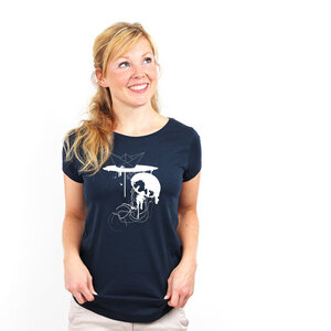 Jellyfish - Shirt Frauen mit Print aus Biobaumwolle - Coromandel