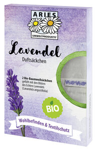Bio Lavendel Duftsäckchen 2er Set - ARIES