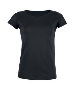 Basic T-Shirt aus Bio-Baumwolle - Schwarz/Weiß - LUXAA