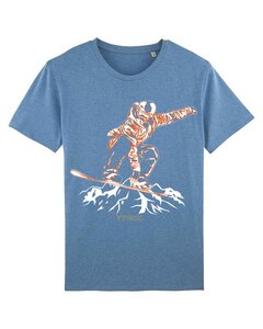 Bio Tshirt mit Snowbord in Indy Grab Style als Motiv. Bio Shirt - YTWOO