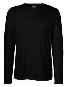 Maat Mons Herren Langarmshirt 5er Pack in schwarz einfarbiger Longsleeve Basic Langarm Shirt mit Rundhals Ausschnitt