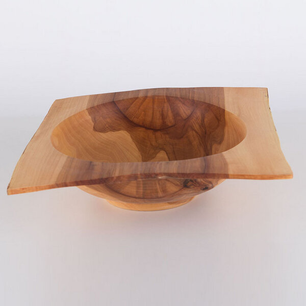 schüssel aus apfelbaumholz