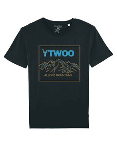 Herren Bio Shirt mit Alborz Mountains, Gebirgslandschaft als Motiv.  - YTWOO