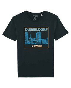 Düsseldorf, Herren Bio T-Shirt. Düsseldorfer Medienhafen  - YTWOO