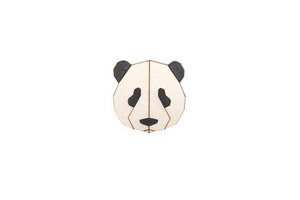 Brosche aus Holz - Panda | Mode Schmuck - BeWooden