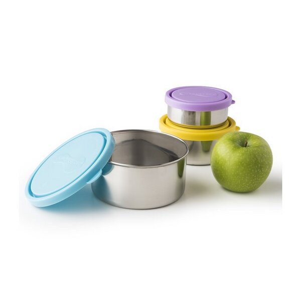 U Konserve Edelstahl Frischhaltedosen-Set – 3 Größen (15 Ml, 30 Ml, 1,4 L), Stapelbar, Auslaufsicher