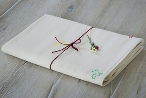 Babydecke “Holzpferde”, handbedruckt - luscinia