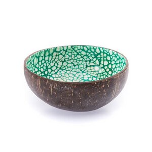 Kokosnussschale mit Mosaik aus Eierschalen - Bea Mely