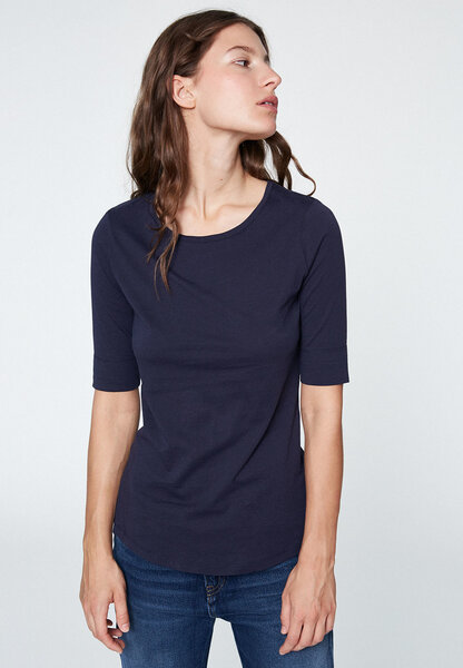 JANNAA - Damen T-Shirt aus Bio-Baumwolle navy