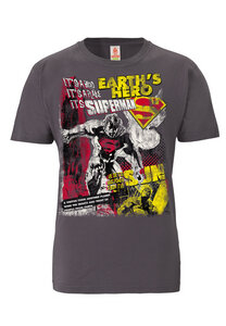 LOGOSHIRT - DC - Superman - Earth Hero - 100% Organic Cotton - T-Shirt - LOGOSH!RT