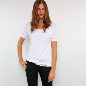 Oversize Shirt Weiß aus Tencel®-Mix - Gary Mash