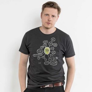 Nadja Barth - Fuck - Mens Low Carbon Organic Cotton T‑Shirt - Nikkifaktur