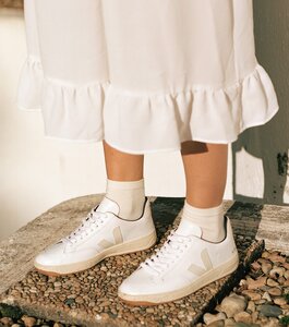 Sneaker Damen - V-12 B-Mesh - White Natural - Veja