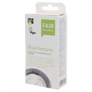 Fair Squared Kondome Max Perform - 10 Stück aus Naturkautschuklatex - Fair Squared