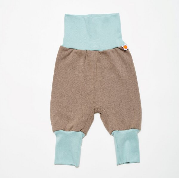 Sweat Babypumphose "Sweat Taupe/stone Blue"