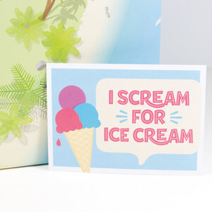 Postkarte "I scream for ice cream" - Bow & Hummingbird