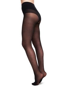 40den Black - Strumpfhose - Doris Dots  - Swedish Stockings