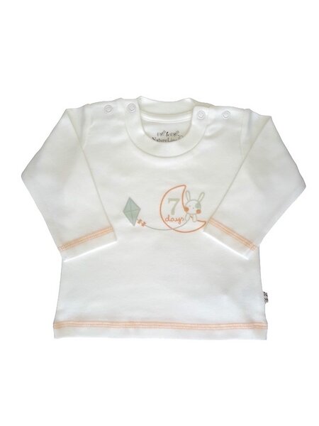 Baby Langarm Shirt Weiss Bio Baumwolle Ebi & Ebi