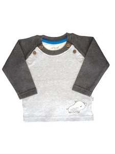 Baby Langarm Shirt grau Fairtrade EBi & EBi - EBi & EBi