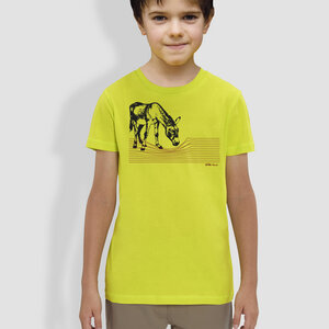Kinder T-Shirt, "Eselchen", Grün - little kiwi