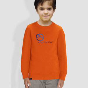 Kinder Sweatshirt, "Kiwis Farbenspiel", Orange - little kiwi