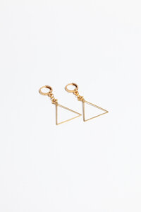 Ohrhänger "SIMPLE" in Gold - ALMA -Faire Streetwear & Schmuck-
