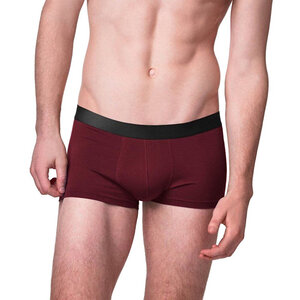 2 er Pack Trunk Shorts aus Modal Unterhose Pants schwarz-bordeaux - ege organics