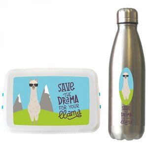 Dora´s Lama Set Trinkflasche und Lunchbox - Dora