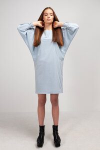 MERYL - Damen Kleid in Chambray-Optik aus Bio-Baumwolle - SHIPSHEIP