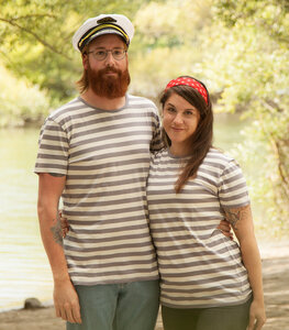 päfjes - Streifen/Striped T-Shirt - Fair gehandeltes Unisex T-Shirt - päfjes
