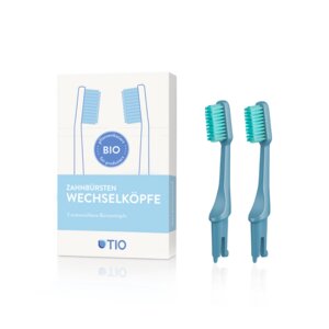 TIO Zahnbürsten Wechselköpfe - 2er Pack - Medium - TIO