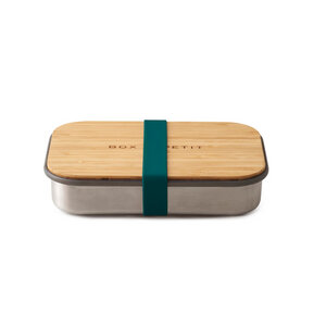 Lunchbox "Sandwich Box" aus Edelstahl mit Bambusdeckel - Black + Blum