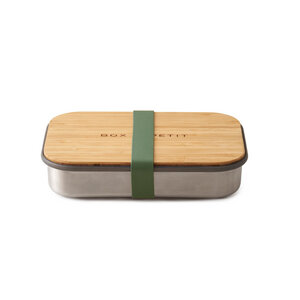 Lunchbox "Sandwich Box" aus Edelstahl mit Bambusdeckel - Black + Blum