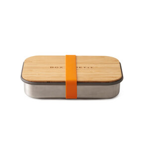 Lunchbox "Sandwich Box" aus Edelstahl mit Bambusdeckel - Black + Blum
