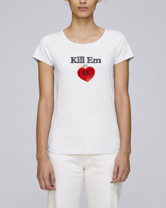 Bio Damen T-Shirt "Faith - Kill Em with Heart"  - Human Family