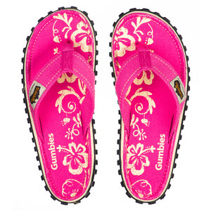 GUMBIES Pink Hibiscus – Vegane Sommer-Sandalen für Damen - GUMBIES