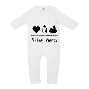 little hero – Strampler  - DENK.MAL Clothing