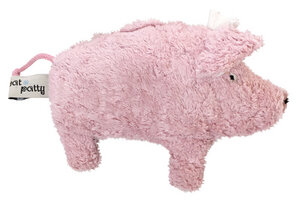 Greifling mit Rassel "Schwein" rosa , 100 % Baumwolle-kbA - PAT & PATTY