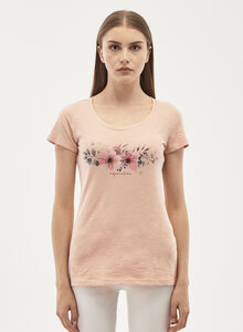 T-Shirt aus Bio-Baumwolle mit Blumen-Print - ORGANICATION
