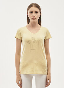 T-Shirt aus Bio-Baumwolle mit Mohnblumen-Print - ORGANICATION