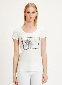 T-Shirt aus Bio-Baumwolle mit Löwenzahn-Print - ORGANICATION