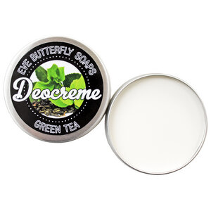 Deocreme "Green Tea" - 100% natürlich und vegan - Eve Butterfly Soaps