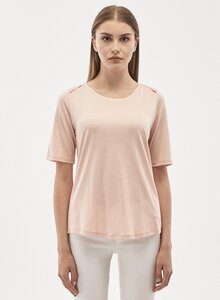 T-shirt aus Tencel Baumwolle Mix mit halblangen Ärmeln - ORGANICATION