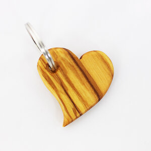 Schlüsselanhänger aus Holz "Herz" - Mitienda Shop