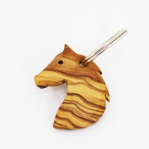 Schlüsselanhänger aus Holz "Pferd" | Holz Anhänger - Mitienda Shop