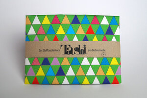 Tashi- das Stofftaschentuch aus Biobaumwolle - Einhornauf